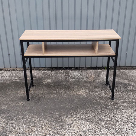 ネイルテーブル 幅1100✕奥行400✕高さ790mm ライトブラウン[MT-175]