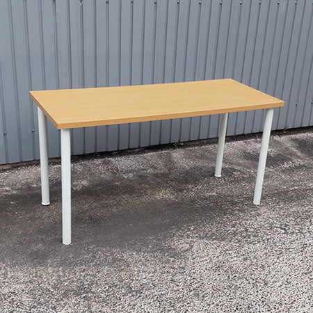 テーブル ライトブラウン 幅1400✕奥行590✕高さ720mm[MT-174]