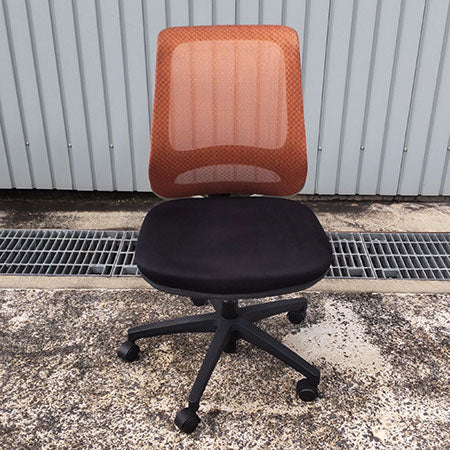 オフィスチェア GS210 オレンジ 肘無し[OC-313]