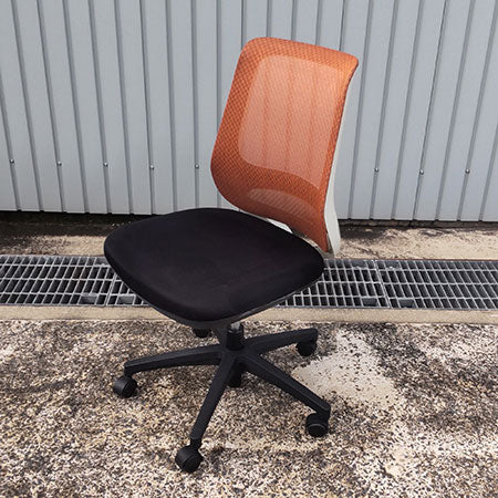 オフィスチェア GS210 オレンジ 肘無し[OC-313]