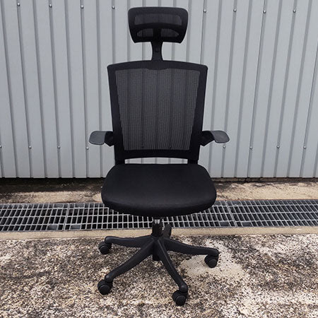 オフィスチェア ヘッドレスト付き FEM-H21A-BK[OC-317]