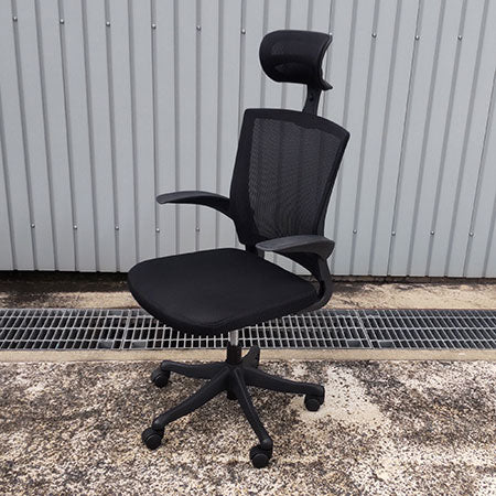 オフィスチェア ヘッドレスト付き FEM-H21A-BK[OC-317]