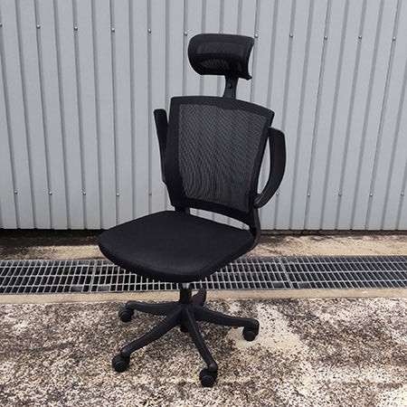 オフィスチェア ヘッドレスト付き FEM-H21A-BK[OC-317]