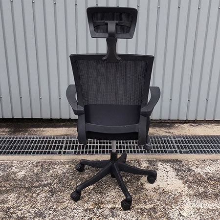 オフィスチェア ヘッドレスト付き FEM-H21A-BK[OC-317]