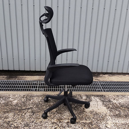 オフィスチェア ヘッドレスト付き FEM-H21A-BK[OC-317]