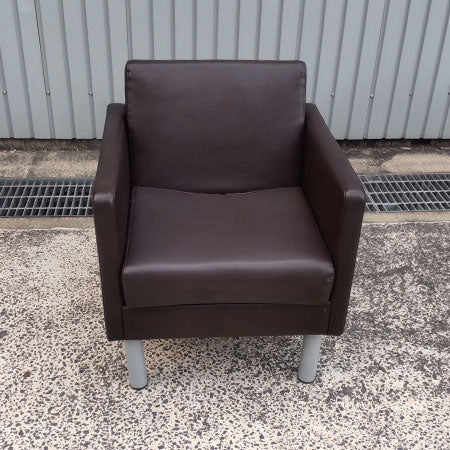 コンパクトソファ 1名用 ダークブラウン RFESF-1DB 4点セット[SO-062]