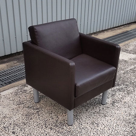 コンパクトソファ 1名用 ダークブラウン RFESF-1DB 4点セット[SO-062]