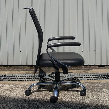 オフィスチェア シグマAPOシステム MFD-600BK 肘付き ブラック リペア品[OC-285]