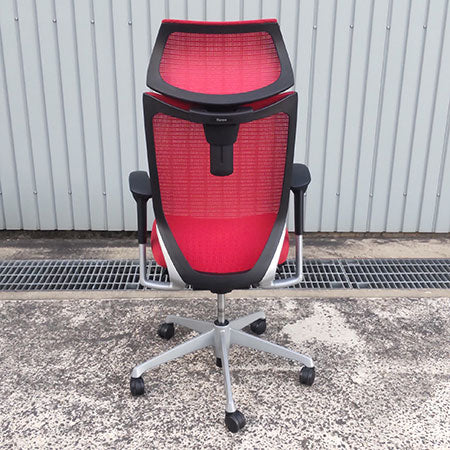 オフィスチェア okamura バロンチェア エクストラハイバック レッド[OC-331]