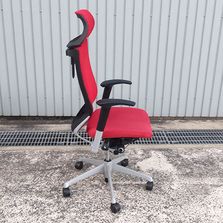 オフィスチェア okamura バロンチェア エクストラハイバック レッド[OC-331]