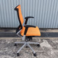 オフィスチェア okamura バロンチェア ハイバック アジャスト肘付き オレンジ[OC-333]