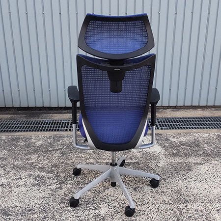 オフィスチェア okamura バロンチェア エクストラハイバック ブルー[OC-336]