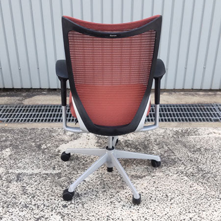 オフィスチェア okamura バロンチェア ハイバック アジャスト肘付き ブラウン[OC-332]