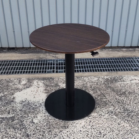 丸テーブル 直径600mm 昇降機能付き LD101 ダークブラウン/ブラック[MT-191]
