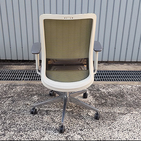 オフィスチェア ワークチェアK11-GMW GR 肘付き[OC-345]