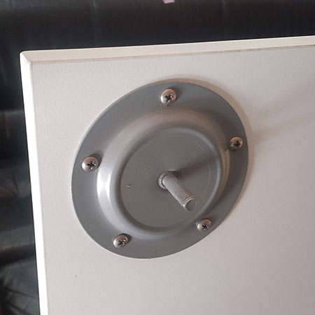 テーブル 幅1200✕奥行600✕高さ705mm 天板ホワイト✕脚グレー[MT-195]