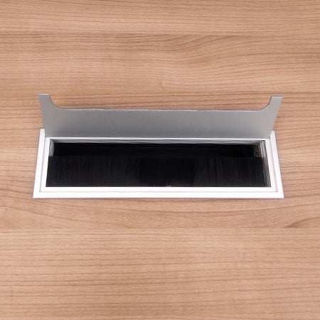 配線ボックス付きミーティングテーブル ビネイル 幅1800✕奥行800✕高さ720㎜[MT-197]