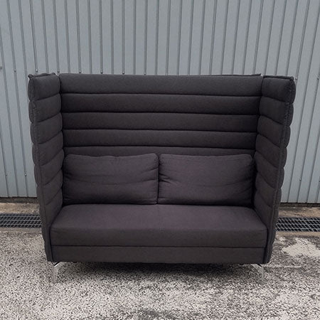 ハイバックソファ 2人掛け 幅1450×奥行670×高さ1240mm HIBIS-2P-DG[SO-067]