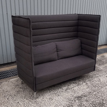 ハイバックソファ 2人掛け 幅1450×奥行670×高さ1240mm HIBIS-2P-DG[SO-067]