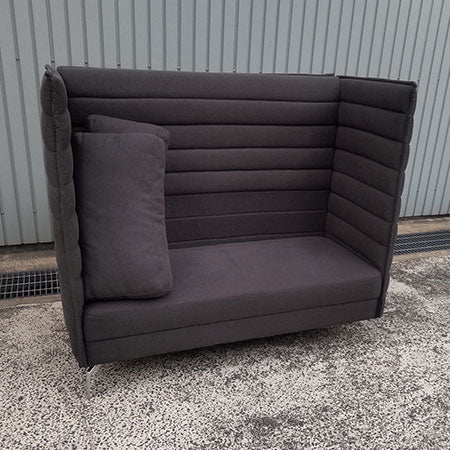 ハイバックソファ 2人掛け 幅1450×奥行670×高さ1240mm HIBIS-2P-DG[SO-067]