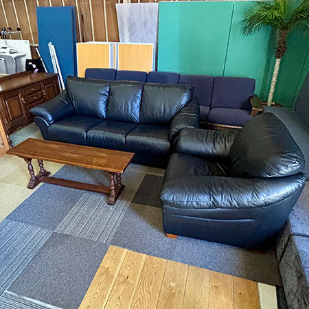 ソファ 3人用＋1人用 2点セット 大塚家具 総本革 [SO-052]
