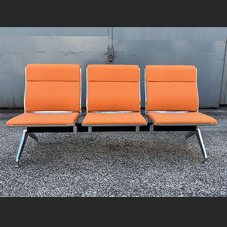 ロビーベンチ オカムラ アルブロード23A8 オレンジ[SO-046]