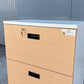 キャビネット ナチュラル 3段ラテラル 幅700✕奥行450✕高さ1110mm[CB-096]