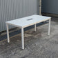 ミーティングテーブル ホワイト 配線ボックス付き 幅1500✕奥行750✕高さ720mm[MT-177]