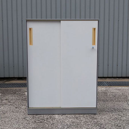 スチールキャビネット 引違い 幅800✕奥行450✕高さ1090㎜[CB-103]