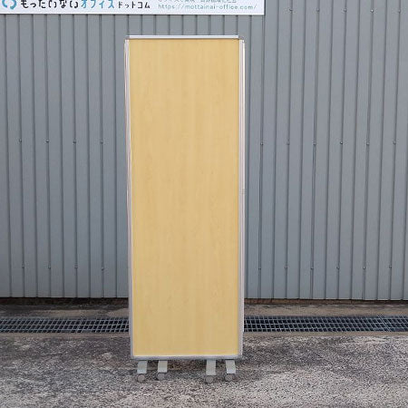 ローパーティション 3連折りたたみパーテション 木目調 幅1800✕高さ1800mm[PA-036]