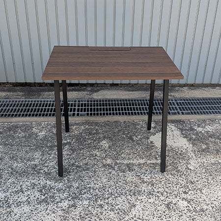ALシリーズ パーソナルデスク ウォルナット 幅800×奥行600×高さ720mm[DS-133]
