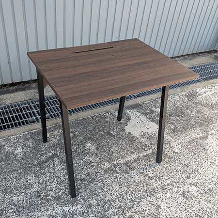 ALシリーズ パーソナルデスク ウォルナット 幅800×奥行600×高さ720mm[DS-133]