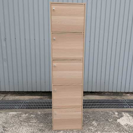 カラーボックス 5段5ドア 幅415✕奥行290✕高さ1680mm[CB-139]