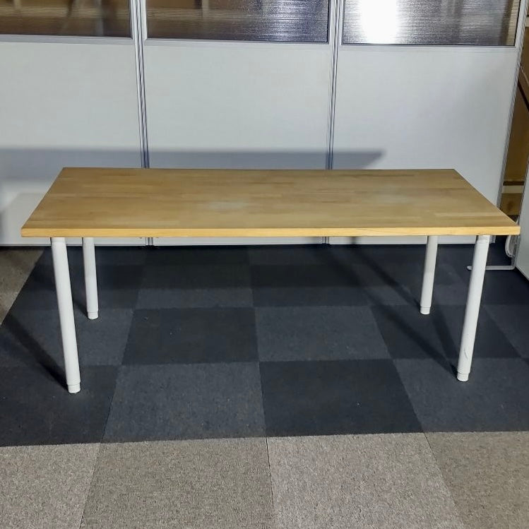 【中古0円無料】ミーティングテーブル IKEA 木天板 幅1550mm [MT-020]