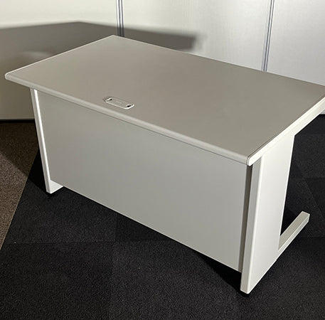 オフィスデスク プラス 平机 SP-127 引出し付き ホワイト[DS-011